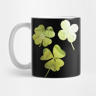 St Patrick's day - Irish - Ireland - green shamrocks with texture - gift Mug